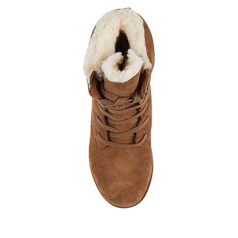 bearpaw boots with laces in back