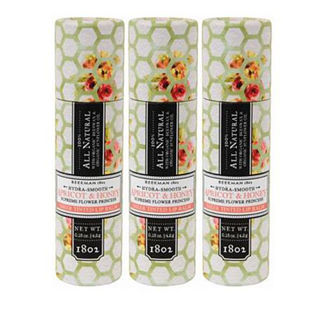 Beekman 1802 Apricot &Amp; Honey Tea Goat Milk Lip Balm Trio - 8733178 | Hsn