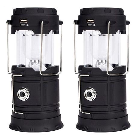 Bell+Howell Rechargeable Solar Lantern & Light Power Bank - 2-pack ...