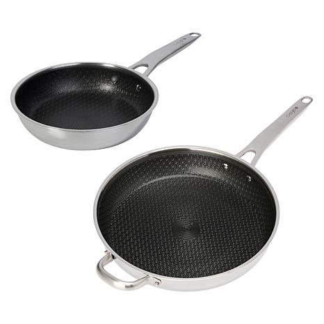Chef Jet Tila 8" & 12" Hybrid Nonstick Stainless Steel Frypans
