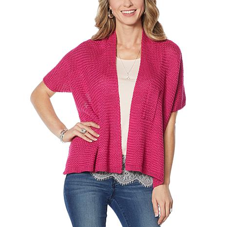 Colleen Lopez Multi-Way Knit Shawl Topper