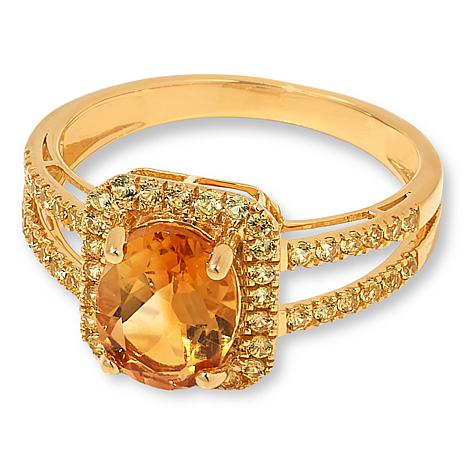 Colleen Lopez Sterling Silver Gemstone and Sapphire Ring