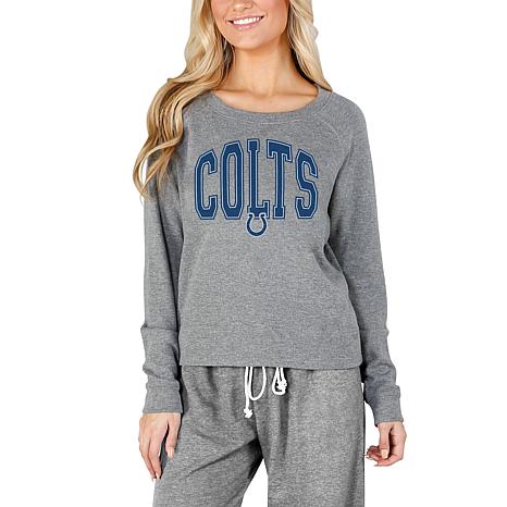 Women's Concepts Sport White Indianapolis Colts Gable Knit T-Shirt