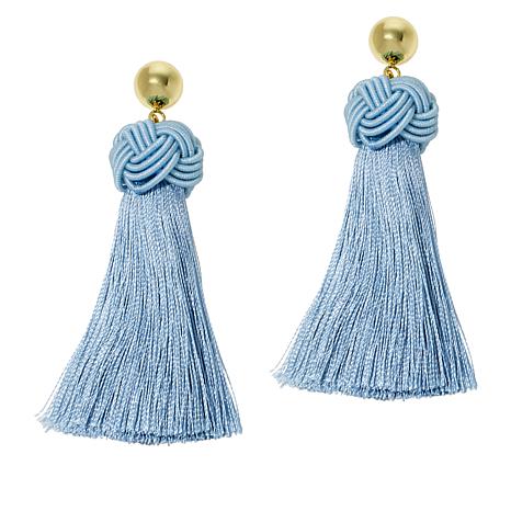 Connie Craig Carroll Jewelry Thread Fan Drop Earrings - 20922761