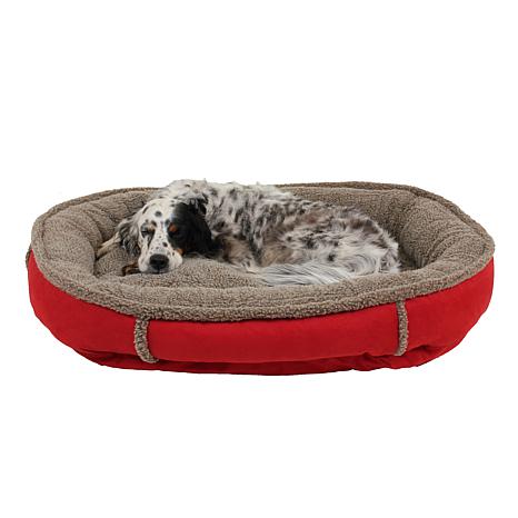 suede dog bed