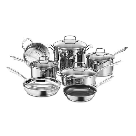 Wolfgang Puck 13-piece Stainless Steel Cookware Set Safe For All Surfaces 