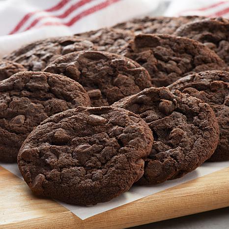 David's Cookies 24-piece 1.5 oz. Baked Double Chocolate Chip Cookies ...