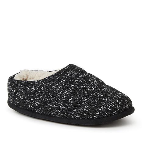 dearfoam cable knit clog slipper