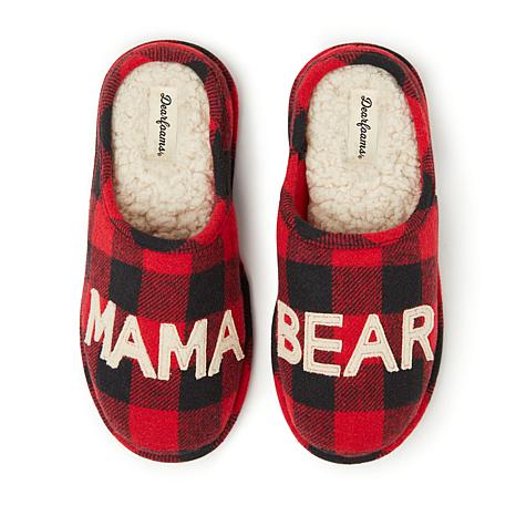 dearfoam buffalo plaid slippers