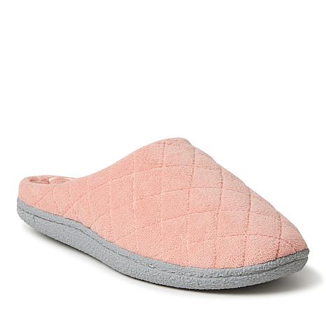 Dearfoams quilted cheap terry clog slippers