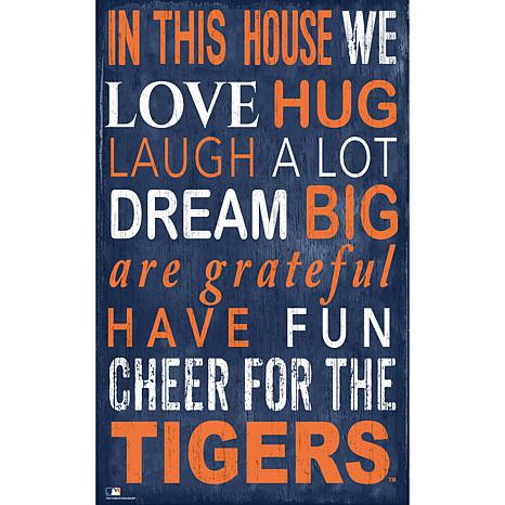 Detroit Tigers Team Color Welcome Sign - 11x19