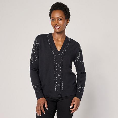 DG2 by Diane Gilman Soft Ease Embellished Cardigan | HSN