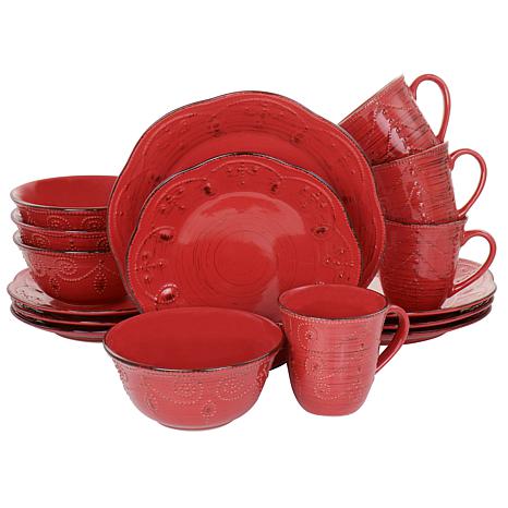 17-Piece Utensils Set in Red – Arborb