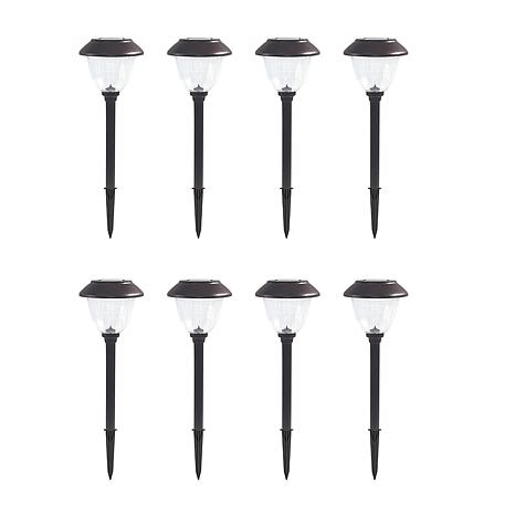 $64.95, Was $99, 34% Off! Eveready 8-Piece Solar Color-On-Demand 12 Lumen Pathway Lights dealfomo