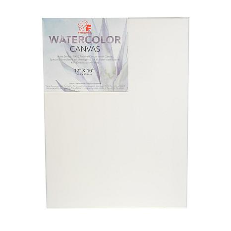 Fredrix Archival Watercolor Stretched Canvas 12 X 16 Hsn
