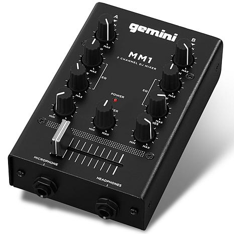 Gemini MM1 2 Channel Pocket Sized DJ Mixer | HSN