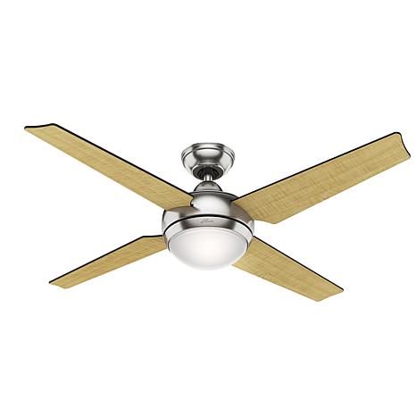Hunter 52 Sonic Nickel Ceiling Fan W Led Light Kit Handheld Remote 9693396 Hsn - 52 Inch Ceiling Fan With Light Kit And Remote Hunter 52 Sonic Nickel Ceiling Fan W Led Light Kit Handheld Remote 9693396 Hsn - 52 Inch Ceiling Fan With Light Kit And Remote