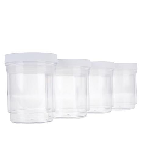 Improvements 9-piece Set of Nesting Spice Bottles with Revolving