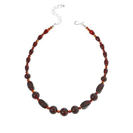 Jay King Brown Amber Bead 18