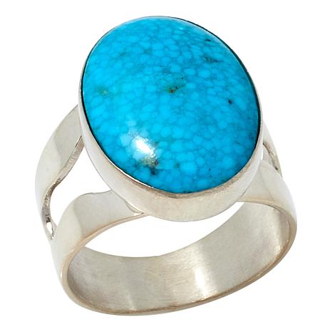 Jay King Gallery Collection Kingman Turquoise Oval Ring - 20918049 | HSN