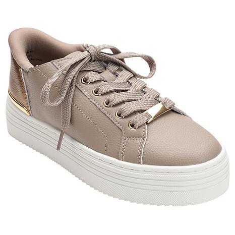 $59.95, Was $99.95, 40% Off! Joy Performance Easy-On Easy-Off Leather Platform Comfort Sneakers dealfomo