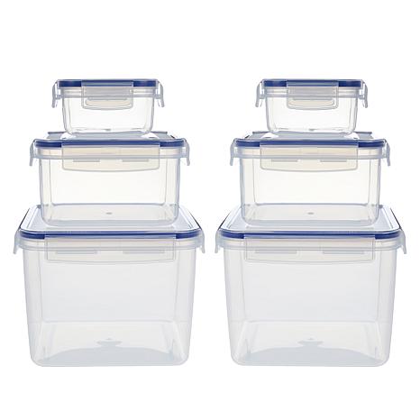 Komax LOOK square sealable glass food storage container 650 ml (22 fl.oz.)