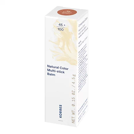 Korres Natural Color Muted Brown Multi-Stick Cheek & Lip Balm - 23556592 | HSN