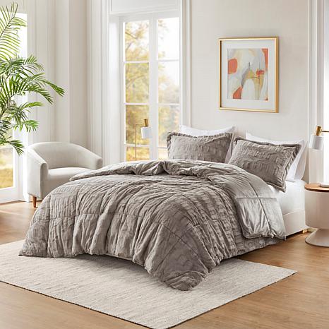 Madison Park Gia Faux Fur Comforter Mini Set 90