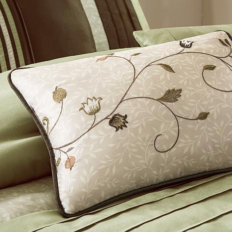 Madison Park Serene 7 Piece Comforter Set King Green 8454599 Hsn