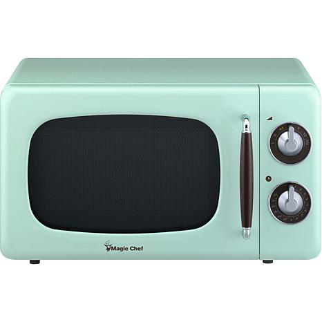 0.9Cu.ft. Retro Countertop Concise Microwave Oven 900W 8 Cooking Sets Green