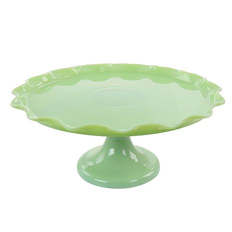 Martha Stewart Jadeite Glass Cake Stand - 20200085 | HSN