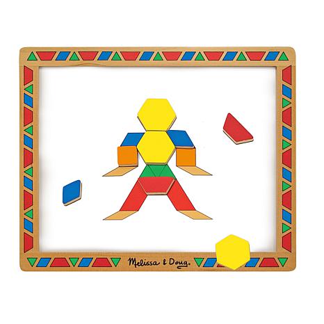 melissa & doug magnetic pattern block kit