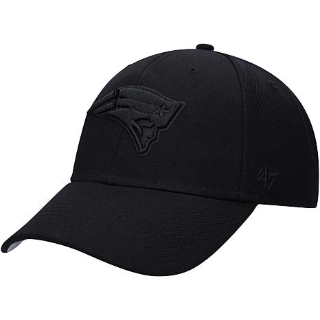 Nfl New England Patriots Classic Black Adjustable Cap/hat By Fan