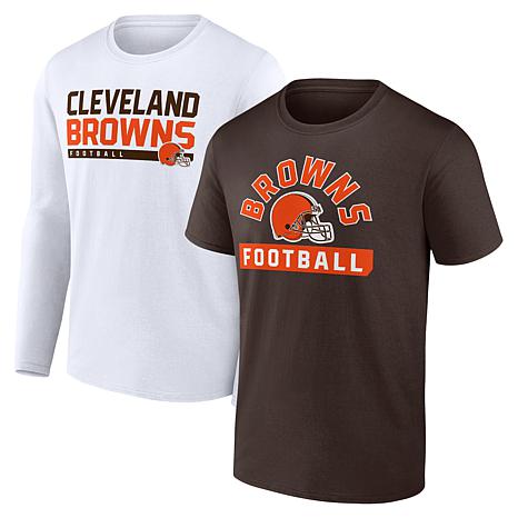 Men's Fanatics Brown/White Cleveland Browns Two-Pack 2023 Schedule T ...