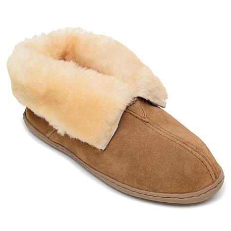minnetonka men's sheepskin ankle boots