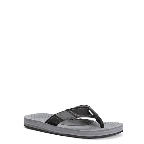 muk luks men's mason flip flops