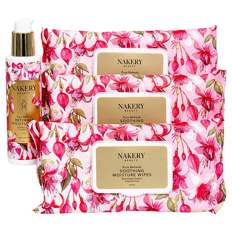 $29.95, Was $38, 21% Off! Nakery Beauty Pure Refresh 3pk Wipes & Feminine Moisturizer dealfomo