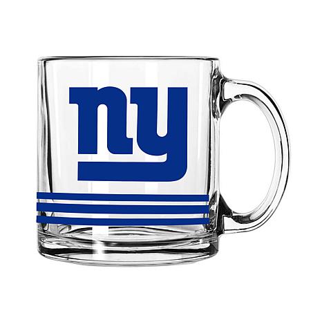 NFL New York Giants NY Tumbler, Football Logo, 16 oz, Blue, BPA Free