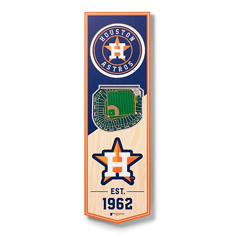 YouTheFan MLB Houston Astros 6 in. x 19 in. 3D Stadium Banner