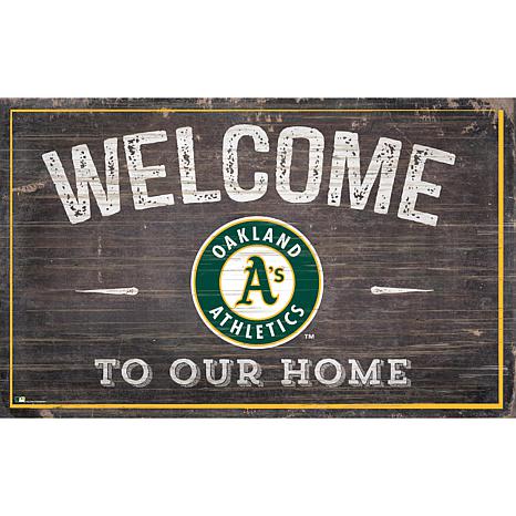 Oakland Athletics Team Color Welcome Sign - 11x19