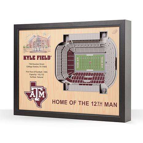 Texas A&M Aggies Brown Framed Logo Jersey Display Case