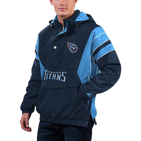 Football Fan Shop Officially Licensed NFL 1/2 Zip Pullover Hooded Jacket - Titans