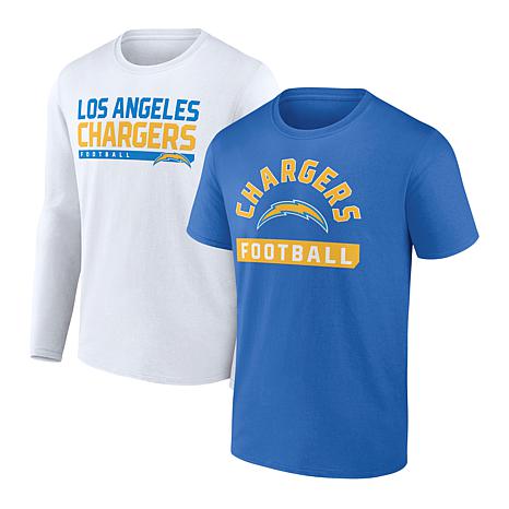 NFL Team Apparel San Diego Chargers Football T-Shirt-S-White-Men-Women