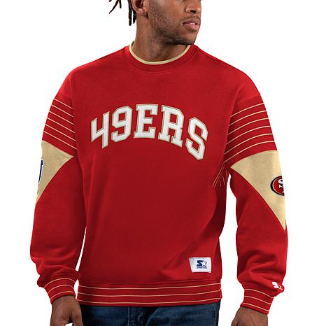 Football Fan Shop Officially Licensed NFL Crew-Neck Sweatshirt by Starter - 49ers