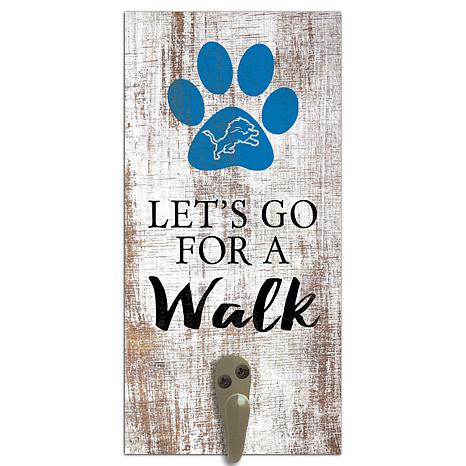 Officially Licensed NFL Detroit Lions Dog Leash Holder Sign