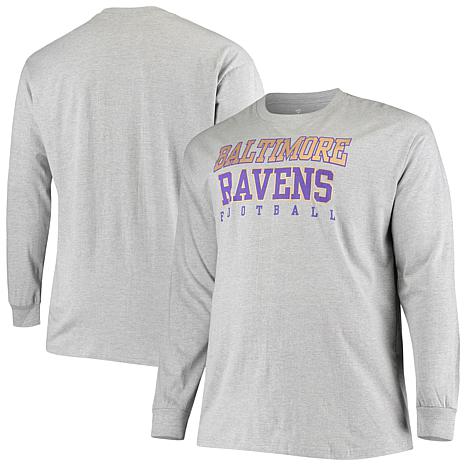 Football Fan Shop Officially Licensed NFL Short Sleeve Crew Neck - Ravens - White