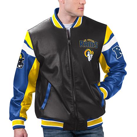 Officially Licensed NFL Men's Faux Leather Varsity Jacket by Glll ...