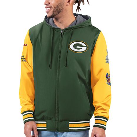 Nfl Green Bay Packers Men's Varsity Letter Long Sleeve Crew Fleece