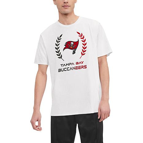 Football Fan Shop Officially Licensed NFL Short Sleeve Crew Neck - Buccaneers - White