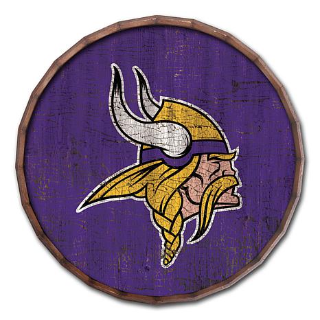 Officially Licensed NFL Minnesota Vikings 24 Barrel Top Side Table